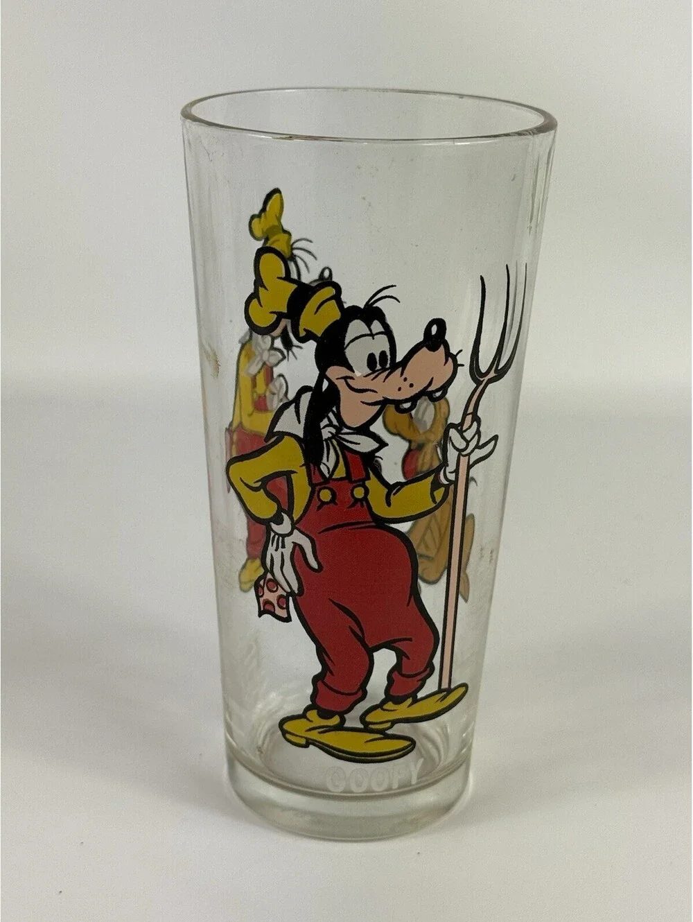 Vintage 1978 Goofy Walt Disney Character Glass Pepsi Collector Series 6